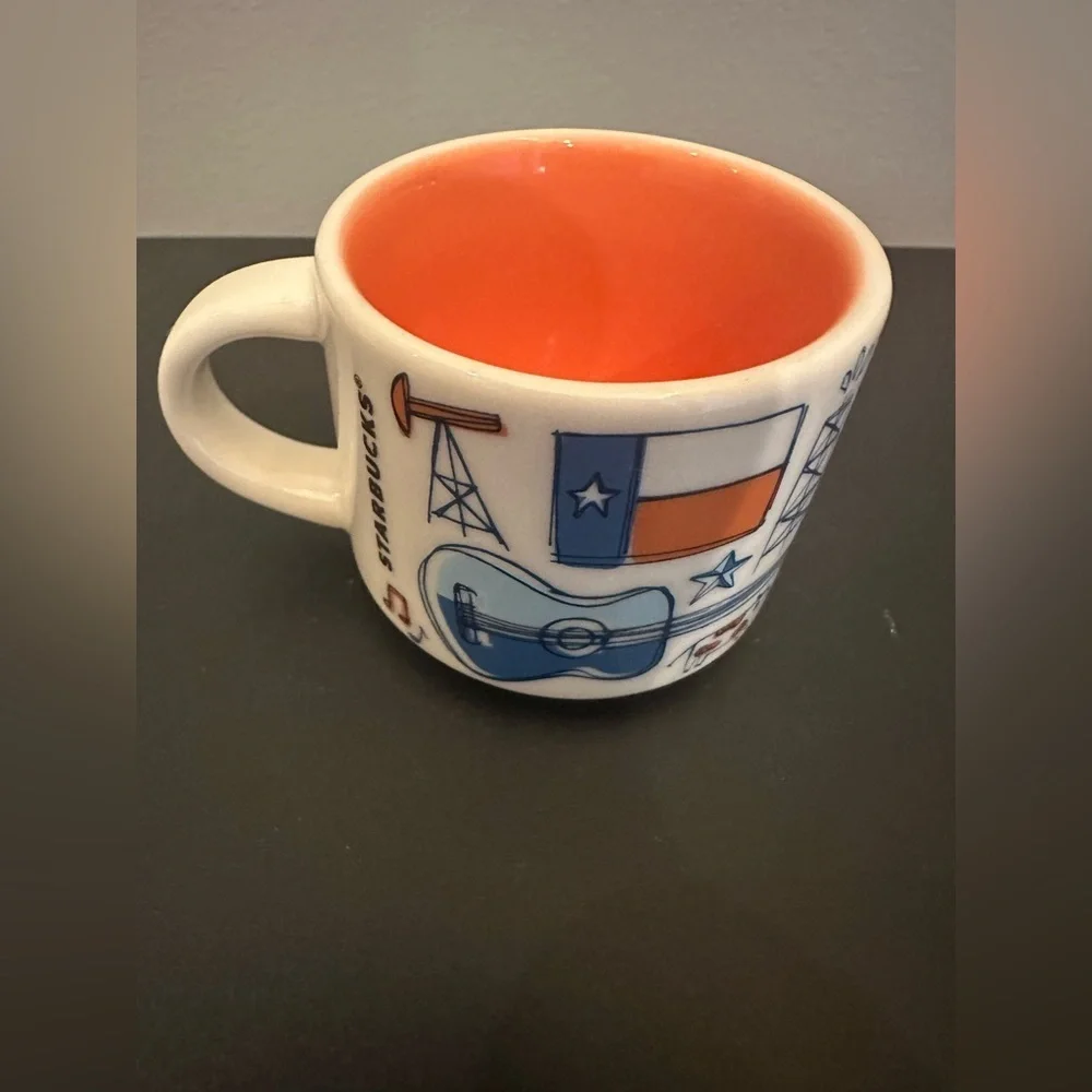 Starbucks Coffee Mini Mug Texas Ornament 2 Oz Been There Series Globe EUC No Box